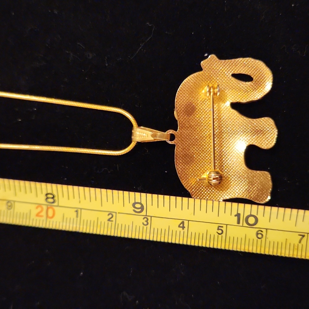 Vintage Cloisonne Elephant Pendant - Picture 3 of 5